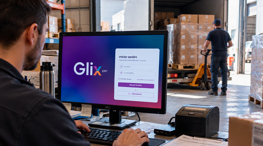 Operación logística con GLIX en un depósito